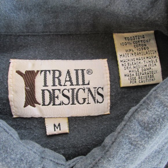 Trail Designs Men's Cotton Chamois Shirt Size Med. - Picture 2 of 3